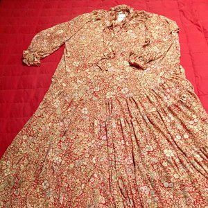 FREE PEOPLE Midi Floral Dress NWT